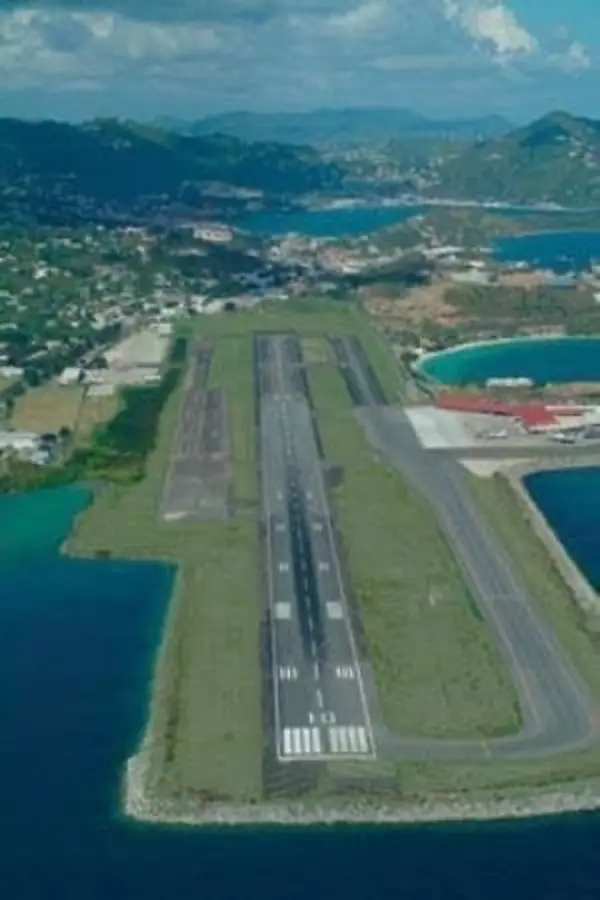 Cyril E. King Airport runway in St. Thomas